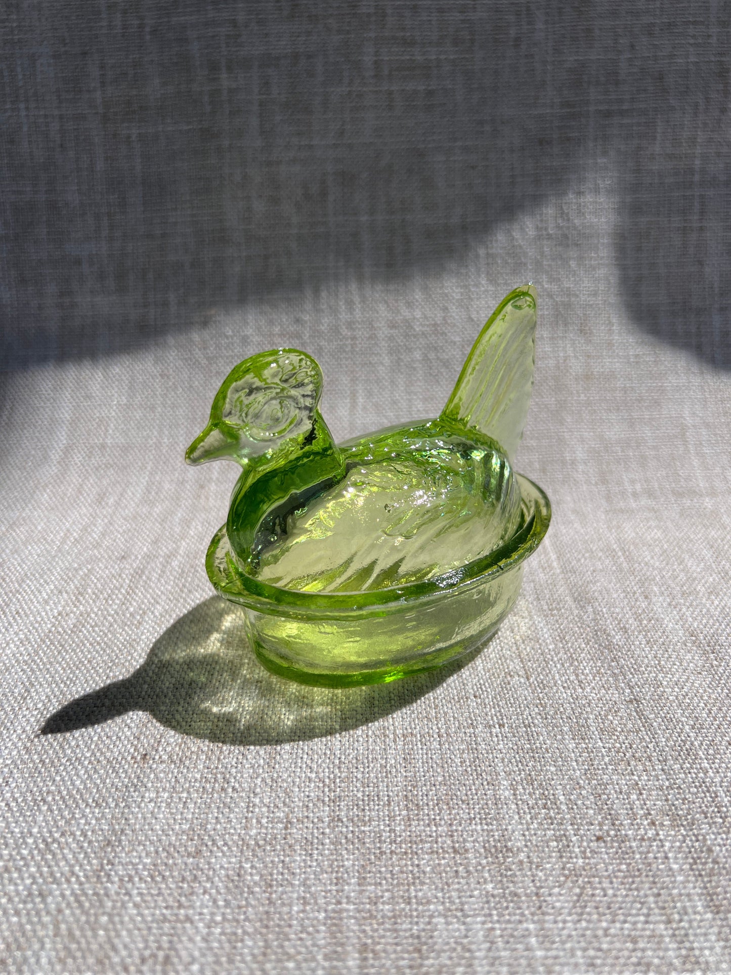 Nesting Hen Bowl & Lid - EUCALYPTUS | Hand Blown Glass - Colombia-4